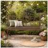 Gartenbank Solea aus Eisen, Braun, Landhausstil, 116x97x45 Produktbild-Vorschau 1