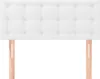 vidaXL Čelo postele bílé 100x5x78/88 cm Imitace kůže Náhled obrázku produktu 3
