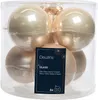 Christbaumkugeln Pearl beige Ø 8 cm aus Glas - 6er Set Produktbild-Vorschau 4