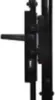 A close-up side view of a black metal gate latch mechanism. Náhľad obrázku produktu