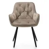 A single upholstered chair with four black legs, shown from the front against a white background. Produktbild-Vorschau