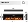 Elektrický krb BALDERIA Atalanta 60 – vstavaný krb, 1500 W Náhľad obrázku produktu 8