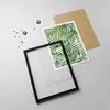 Gerahmtes Poster - Schwarzer Rahmen - Palme Blatt grün - Produktbild-Vorschau 4