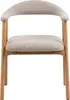 Chaise en bois « Addi » (lot de 2) beige, tissu, bois Voir les images du produit 12