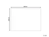 BELIANI Přikrývka béžová bavlna 220 x 240 cm vaflový vzor Náhled obrázku produktu 3