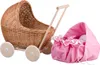 LILI Puppenwagen aus Weide - Pink 48X28 H26/47 CM Produktbild-Vorschau 9