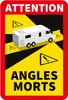 Aufkleber „Achtung Angles Morts!“ Wohnmobil Produktbild-Vorschau 1