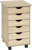 tectake® Rollcontainer aus Holz einfache Montage, 36 x 40 x Produktbild-Vorschau 1