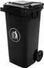 nabbi Mulltonne Aschenbecher 120 L - schwarz Produktbild-Vorschau 1