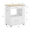 A diagram showing the dimensions of a kitchen cart. Produktbild-Vorschau