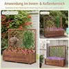 COSTWAY Blumenkasten mit Rankgitter, Hochbeet mit Spalier, Produktbild-Vorschau 8