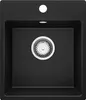 PRIMAGRAN Spülbecken Schwarz 38x44cm, Granitspüle 1 Becken Produktbild-Vorschau 1