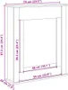 Obudowa kominka, brązowy dąb, 75x20x87,5 cm Podgląd zdjęcia produktu 9
