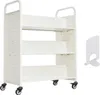 SucceBuy Bücherwagen Bibliothekswagen Regalwagen 150kg Produktbild-Vorschau 1