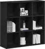 vidaXL Bücherregal Eiche Schwarz 98x29x97,5 cm Produktbild-Vorschau 4
