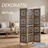Homestyle4u Paravent Raumteiler 3 teilig Holz Trennwand Produktbild-Vorschau 5