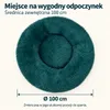 IvoQ legowisko dla psa Donut 100 cm - puszysta poduszka dla Podgląd zdjęcia produktu 3