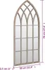Gartenspiegel Sand 70x30 cm Eisen Produktbild-Vorschau 6