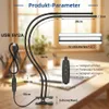 LED stolová lampa Dvojitá hlava čierna 70CM monitor lampa Náhľad obrázku produktu 3