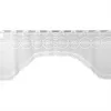 A white lace valance with a decorative border and rod pocket is shown against a white background. Produktbild-Vorschau