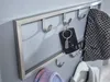 Wieszak ścienny metalowy srebrny 50x20x4 cm design hall Podgląd zdjęcia produktu 4