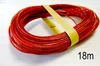 A coil of red rope or cable is secured with a yellow strap and lies on a white surface. The number '18m' is visible in the bottom right corner. Produktbild-Vorschau