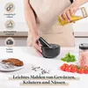 Gourmeo Mörser mit Stößel Set aus Granit - 12x12xH7cm - Produktbild-Vorschau 5
