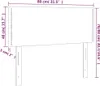 vidaXL Testiera grigio chiaro 80x5x78/88 cm in tessuto Anteprima dell’immagine prodotto 9