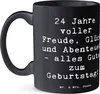 Mr. & Mrs. Panda Kaffeepott Spruch 24. Geburtstag - Schwarz Produktbild-Vorschau 2