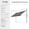 tectake® Klemmmarkise mit Handkurbel einfache Montage Produktbild-Vorschau 6