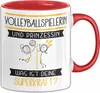 Volleyballspielerin Und Prinzessin Tasse Geschenk Für Eine Produktbild-Vorschau 1