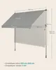 Diagram showing the dimensions of a balcony awning. Produktbild-Vorschau