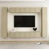 vidaXL 10-tlg. TV-Schrank-Set Sonoma-Eiche Holzwerkstoff Produktbild-Vorschau 2
