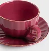 HOMLA MINA Tasse mit Untertasse groß weinrot 0,25 l Produktbild-Vorschau 6