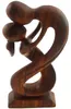 Scultura in legno figura astratta in legno statua Africa Anteprima dell’immagine prodotto 10