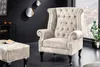 riess-ambiente Design Ohrensessel CHESTERFIELD 105cm Produktbild-Vorschau 1