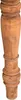A close-up, studio shot of a wooden furniture leg. Produktbild-Vorschau