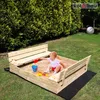 KOTARBAU® Sandkasten mit Abdeckung 140x140 cm Sandkiste aus Produktbild-Vorschau 2