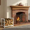 Relaxdays Stojan na drevo, kovový, moderný, rozmery: 36 x Náhľad obrázku produktu 2