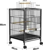 JOIEYOU Metall Vogelkäfige 46x46x91cm Wellensittich Käfig Produktbild-Vorschau 2