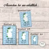 Mr. & Mrs. Panda Bild Einhorn Joker DIN A2 - Blau Pastell - Produktbild-Vorschau 3