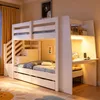 Merax Etagenbett 90x200cm mit Schreibtisch, Kinderbett mit Produktbild-Vorschau 2
