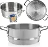 Inserto per cottura a vapore in acciaio inox per padelle da Anteprima dell’immagine prodotto 7