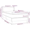 The Living Store Boxspringbett mit Matratze Taupe 80x200 cm Produktbild-Vorschau 6