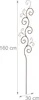 Tuteur pour plantes grimpantes Relaxdays, lot de 2, piquets Voir les images du produit 4