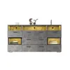okwish Sideboard 140 cm mit LED-Beleuchtung und 2 Produktbild-Vorschau 8