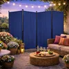 Paravent 4 Teilig 165 x 220 cm Blau - Garten & Balkon Produktbild-Vorschau 4