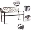COSTWAY Banc de jardin Banc de jardin en fer, cadre en Voir les images du produit 2