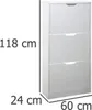 Five Simply Smart Schuhregal 115x60x24 Cm Weiß  Weiß One Produktbild-Vorschau 4