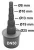 Raccordo tubo AIRFIT, DN 50, 1 pz. Anteprima dell’immagine prodotto 9
